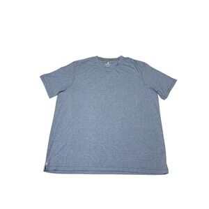 Johnnie-O Featherweight Mens XL T-Shirt Blue Heathered Short Sleeve Performance